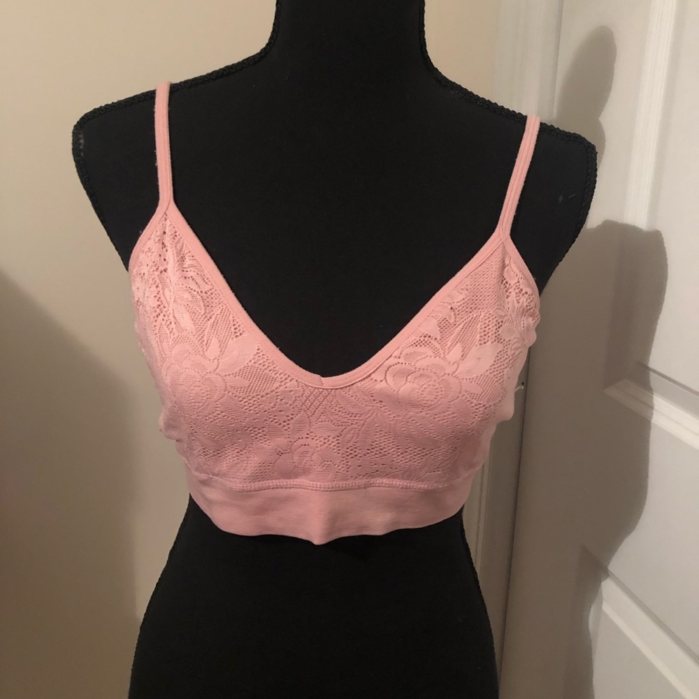 Pink lace design Bralette
